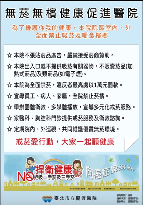 無菸無檳健康促進醫院