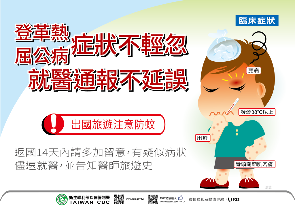 登革熱症狀不輕忽
